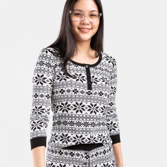 Francesca's | NWT Annie Fair Isle Lounge Top - Picture 5 of 15